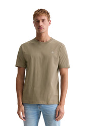 T-Shirt aus Baumwolle - 729-pavestone - Khaki
