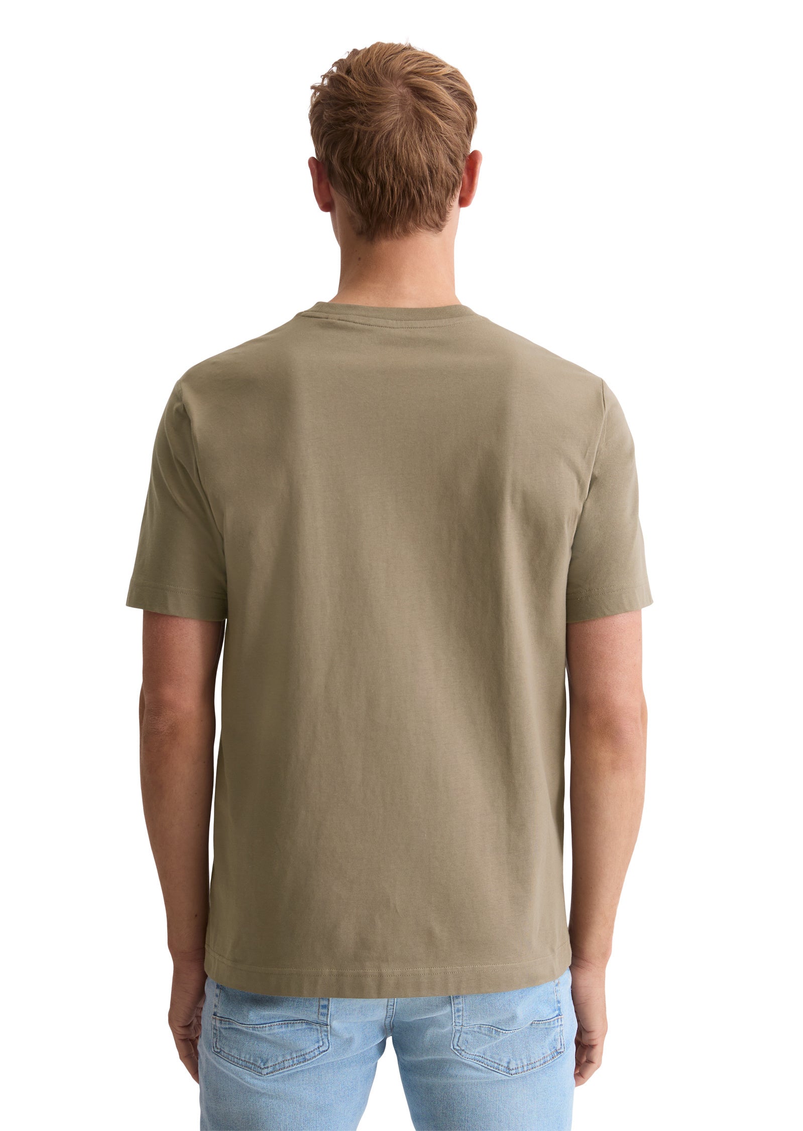 T-Shirt aus Baumwolle - 729-pavestone - Khaki
