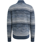 Strickjacke aus Baumwolle - 5301-Vintage Indigo - Blau