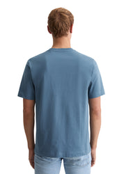 T-Shirt aus Baumwolle - 870-storm - Blau