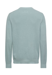 Strickpullover aus Baumwolle - 43-Aqua Blue - Blau
