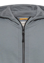 Sweatshirtjacke aus Baumwolle - 45-Stormy Blue - Blau