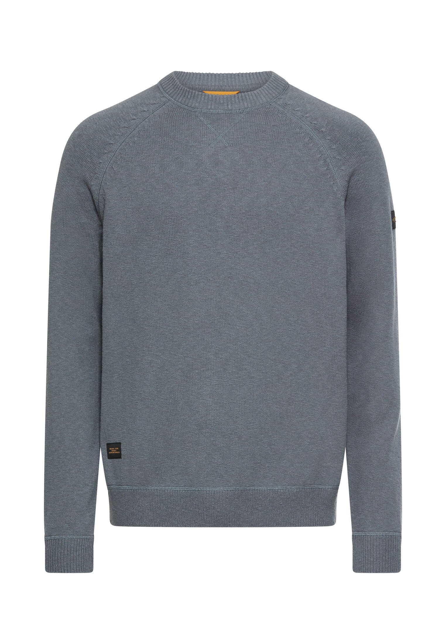 Strickpullover aus Baumwollmix - 45-Stormy Blue - Blau