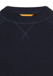 Strickpullover aus Baumwollmix - 48-Dark Navy - Blau
