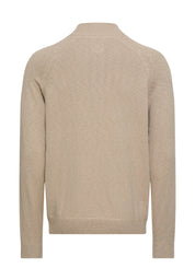 Strickjacke aus Baumwollmix - 17-Light Beige - Beige