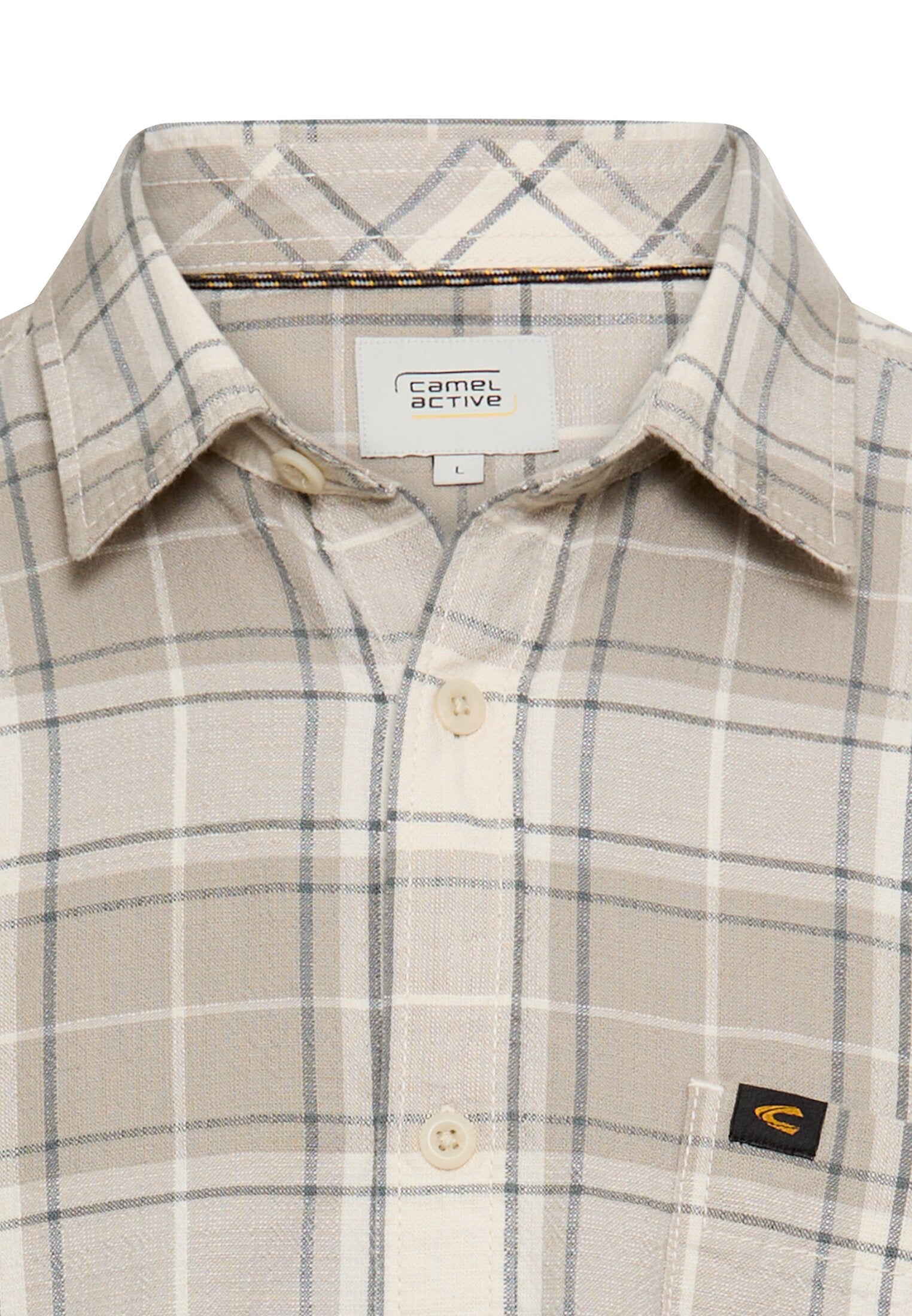 Freizeithemd Regular Fit - 45-Stormy Blue - Beige