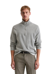 Strickpullover aus Baumwolle - 936-grey melange - Grau