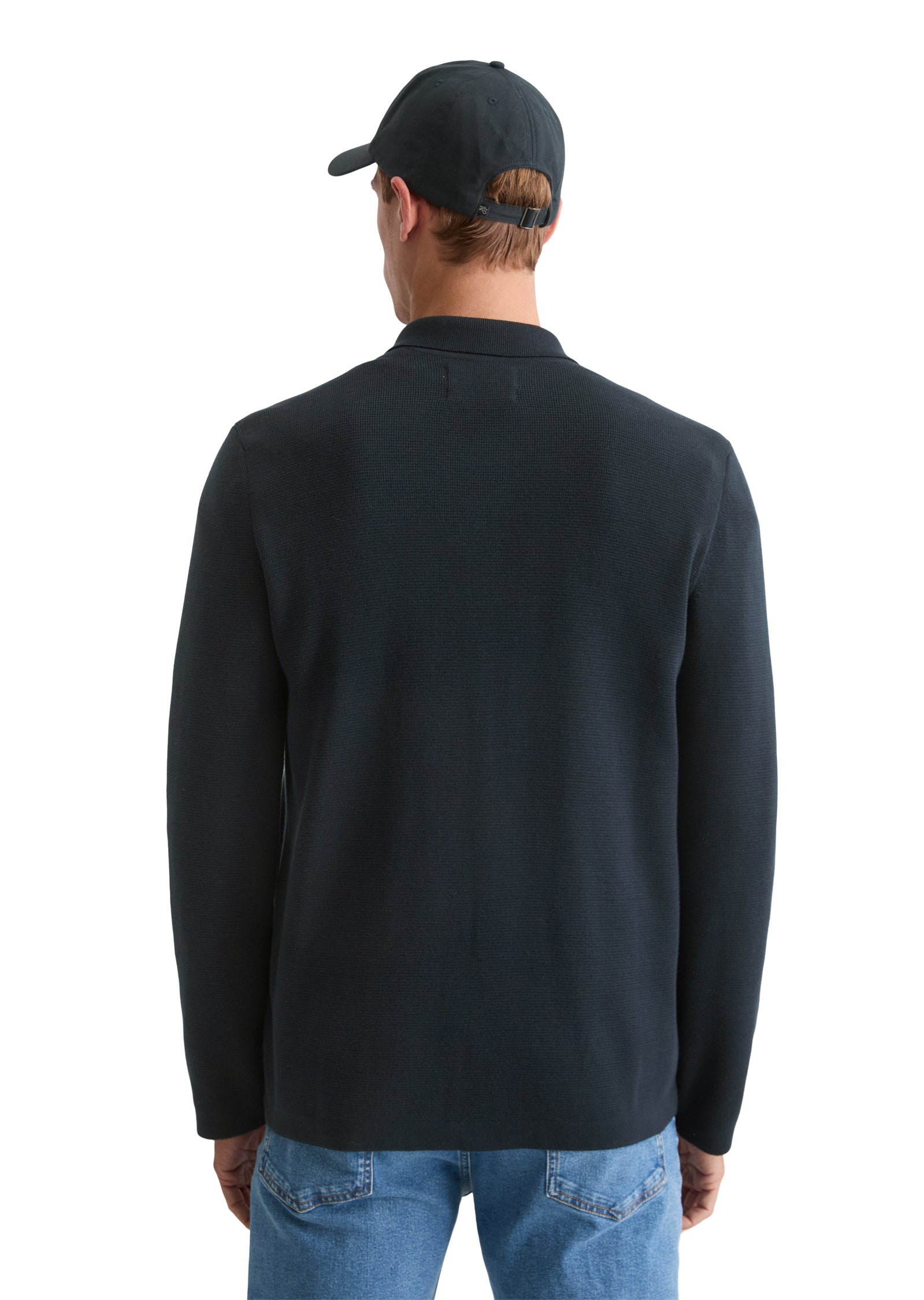 Strickjacke aus Baumwolle - 898-dark navy - Blau