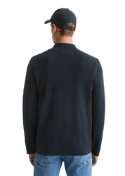 Strickjacke aus Baumwolle - 898-dark navy - Blau