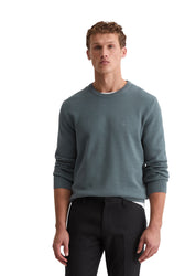 Strickpullover aus Baumwolle - 870-storm - Blau