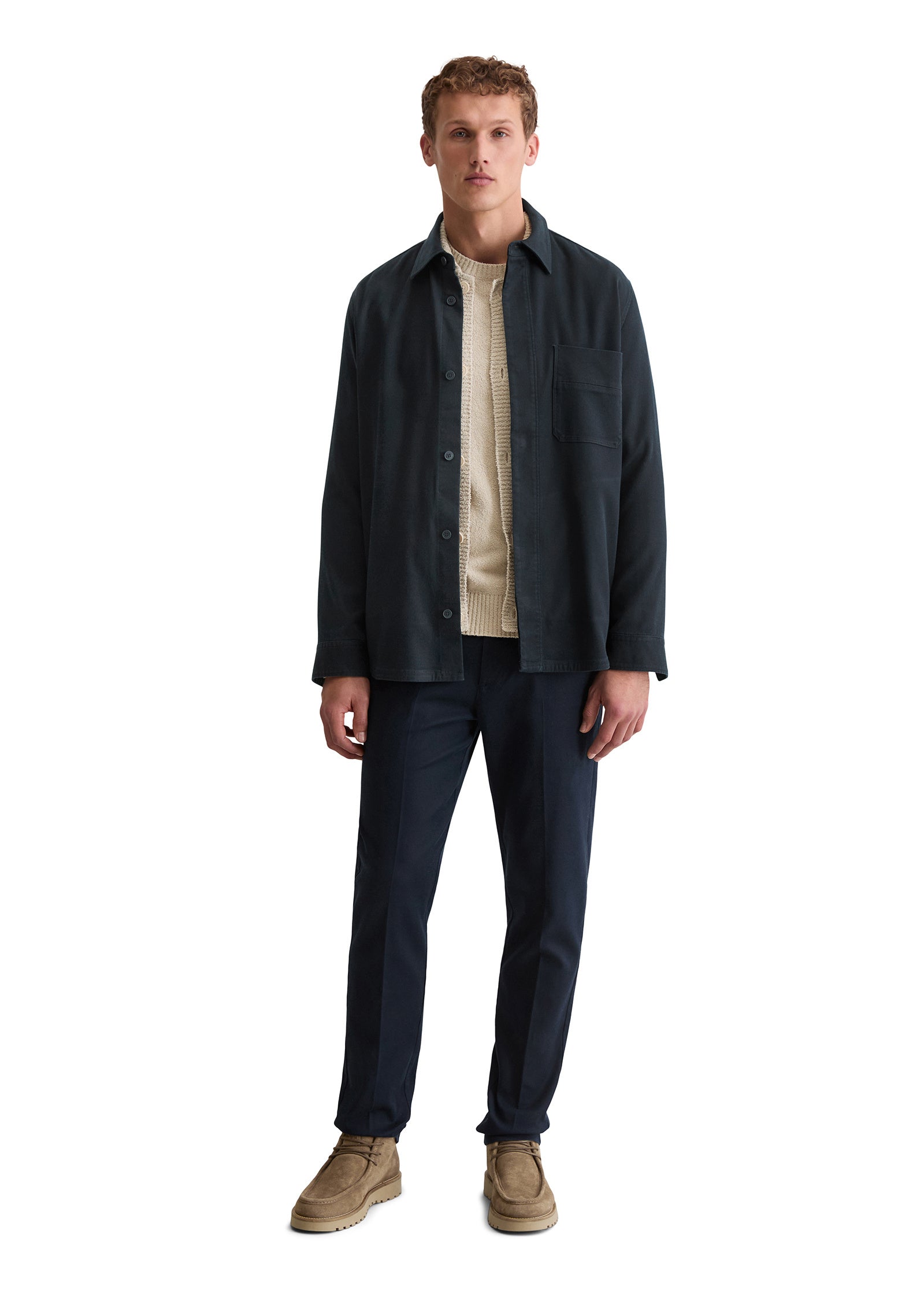 Overshirt aus Baumwolle - 898-dark navy - Blau