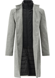 Mantel MATS mit Stehkragen - 81 - Grau