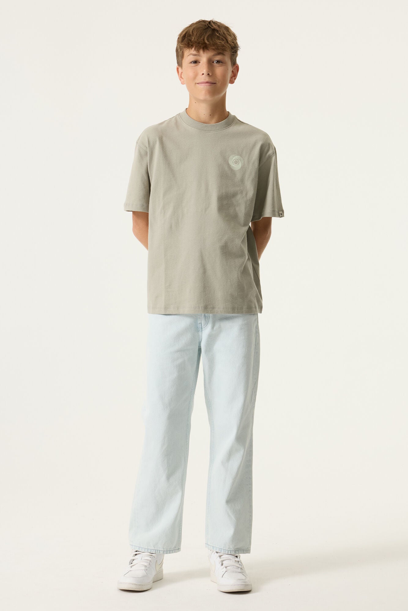 T-Shirt aus Baumwolle - 6726-desert sage - Grün