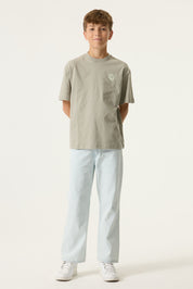 T-Shirt aus Baumwolle - 6726-desert sage - Grün