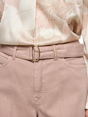 Jeans WARRI Wide Leg mit Strasskordel - 619 - Beige