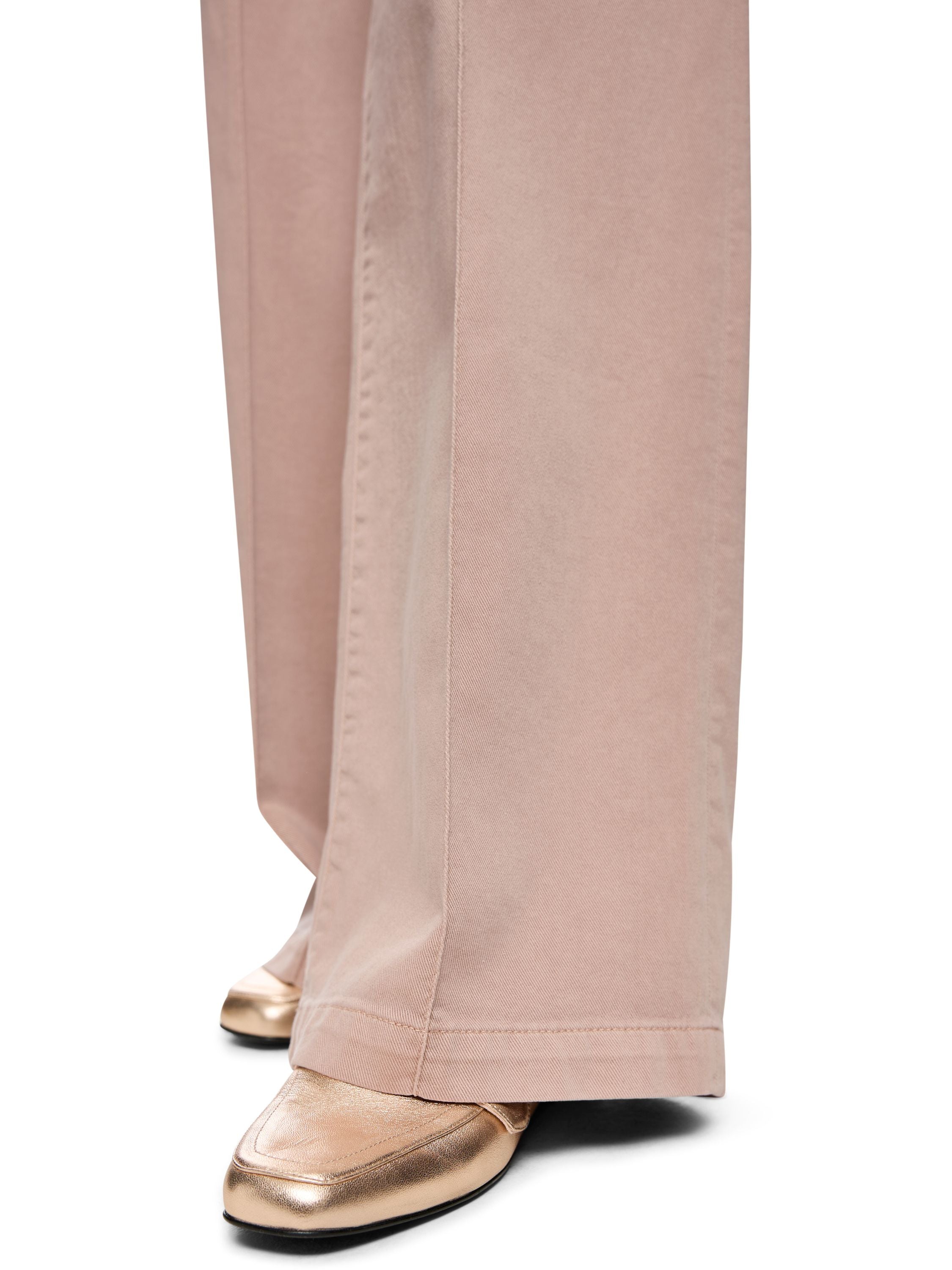 Jeans WARRI Wide Leg mit Strasskordel - 619 - Beige