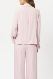 Schluppenbluse aus Seidenmix - 426 - Rosa