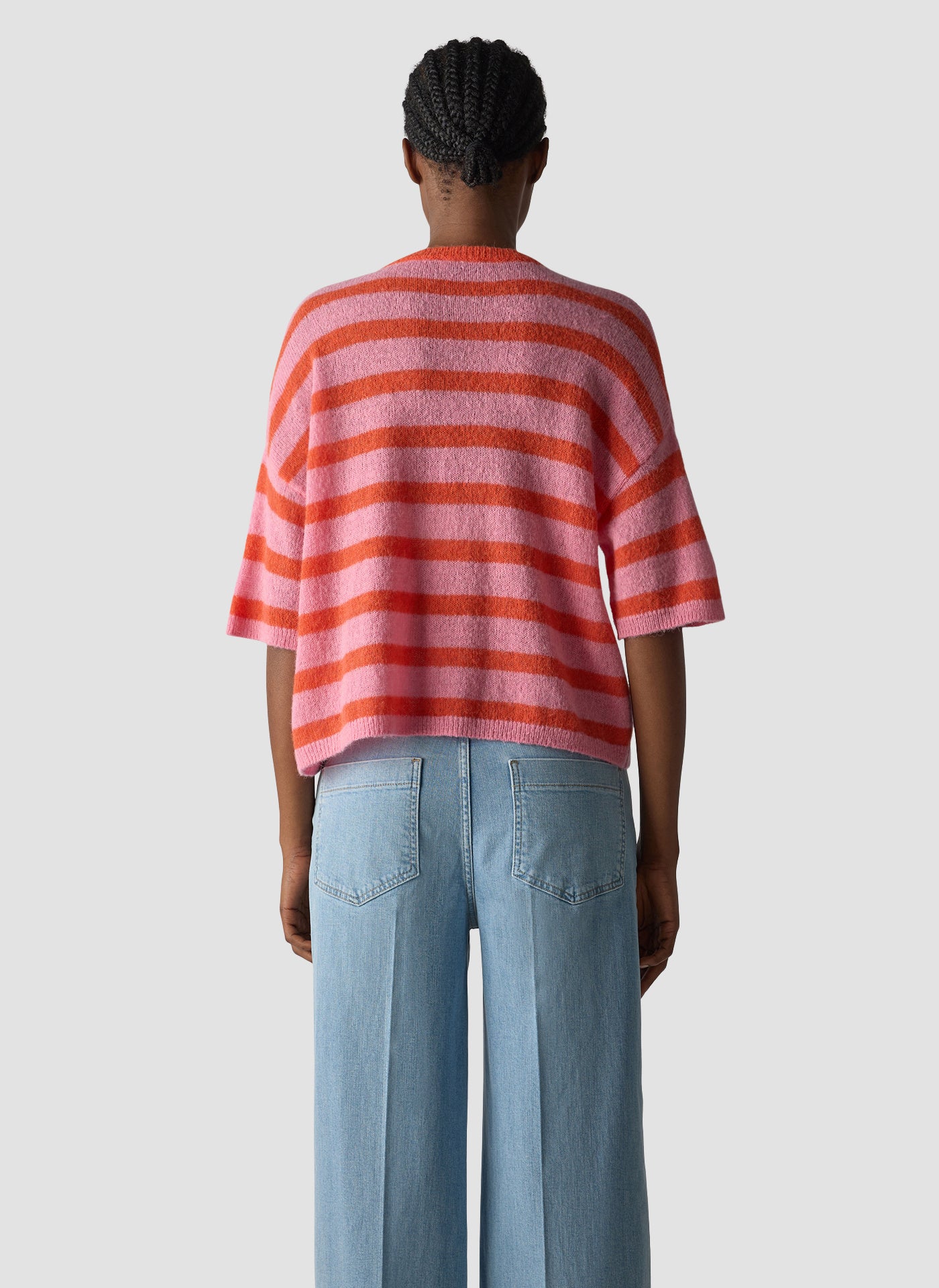 Strickpullover aus Alpakamix - 6253-HUMMER - Pink