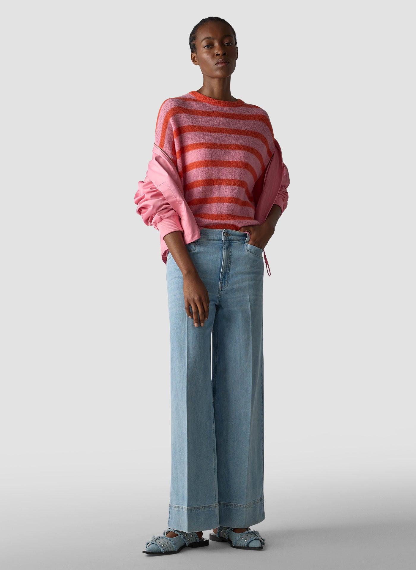 Strickpullover aus Alpakamix - 6253-HUMMER - Pink