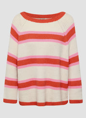 Strickpullover aus Baumwollmix - 6253-HUMMER - Rosa