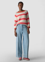 Strickpullover aus Baumwollmix - 6253-HUMMER - Rosa