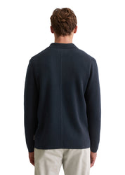 Stricksakko aus Baumwolle - 898-dark navy - Blau