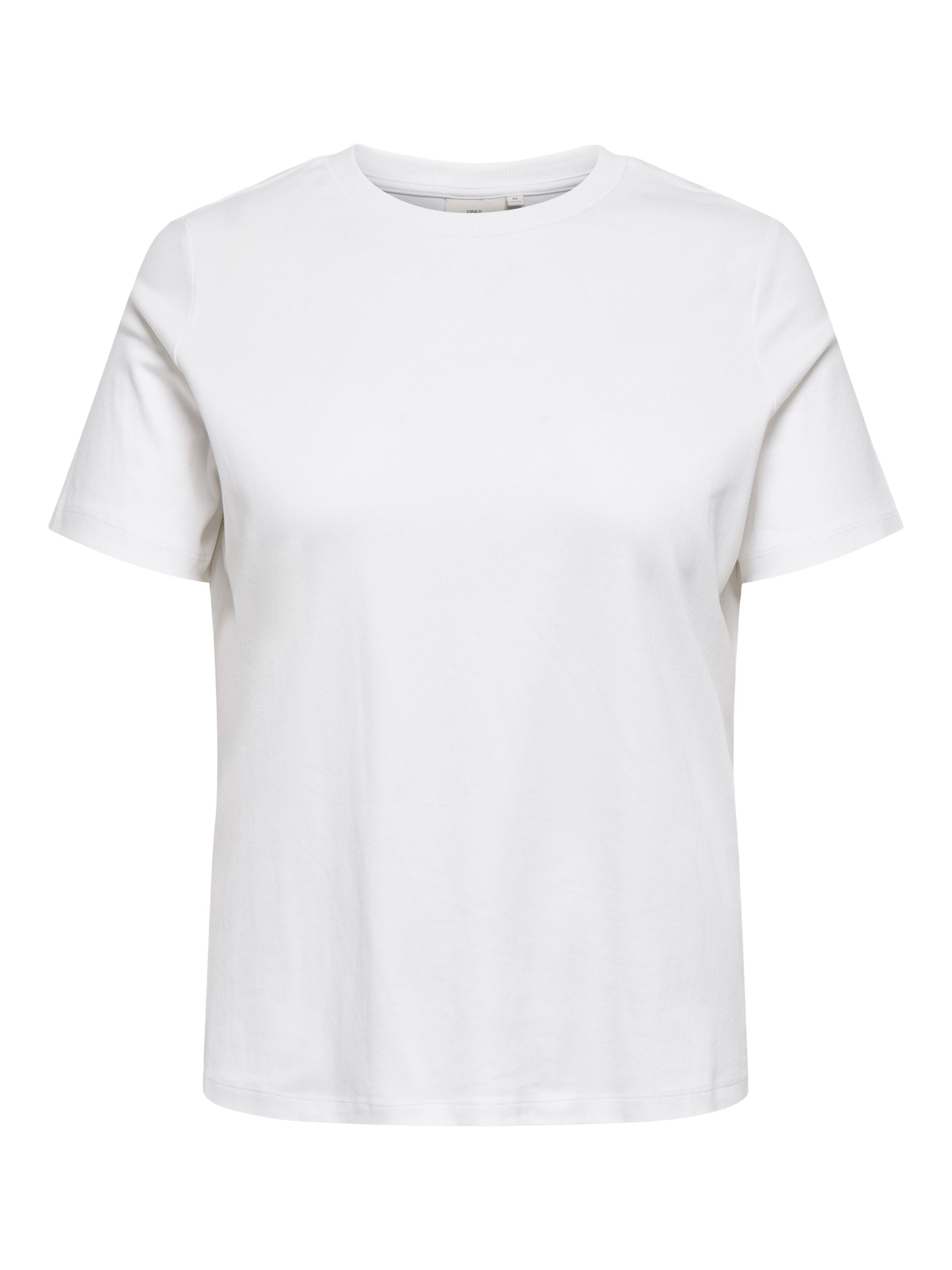 T-Shirt  Bio Baumwolle Rundhals - Bright White - Weiß