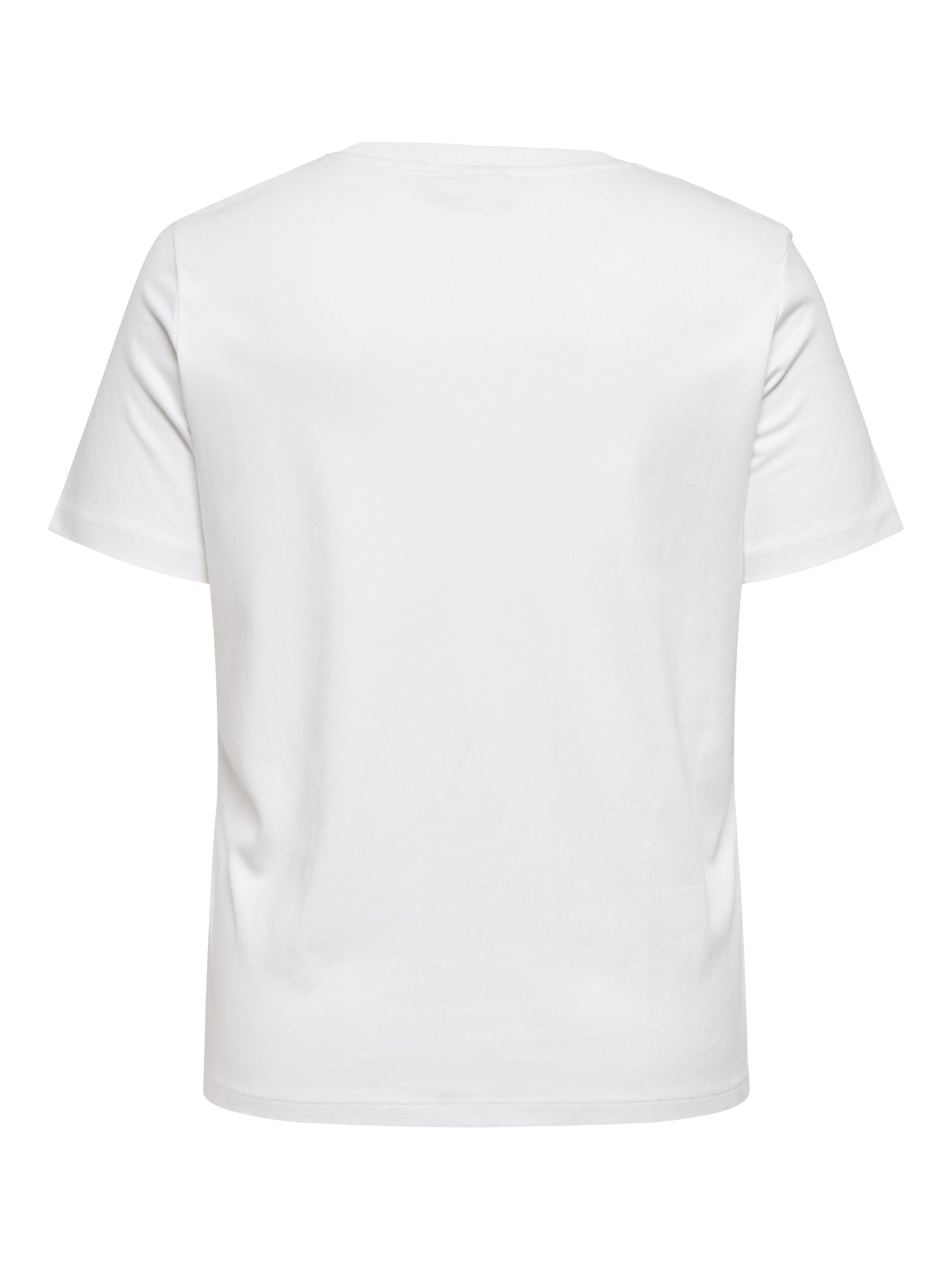 T-Shirt  Bio Baumwolle Rundhals - Bright White - Weiß