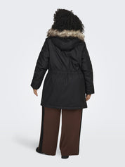 Parka Jacke - Black/NATURE FUR - Schwarz