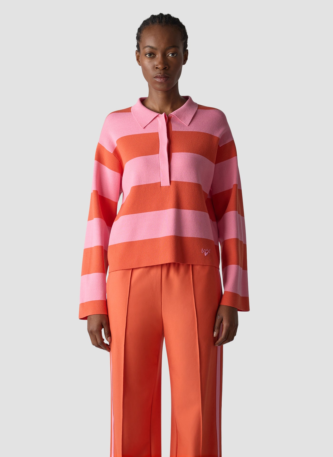 Strickpullover aus Viskosemix - 6212-ROSA - Rosa