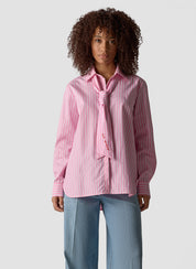 Bluse aus Baumwollmix - 6212-ROSA - Rosa