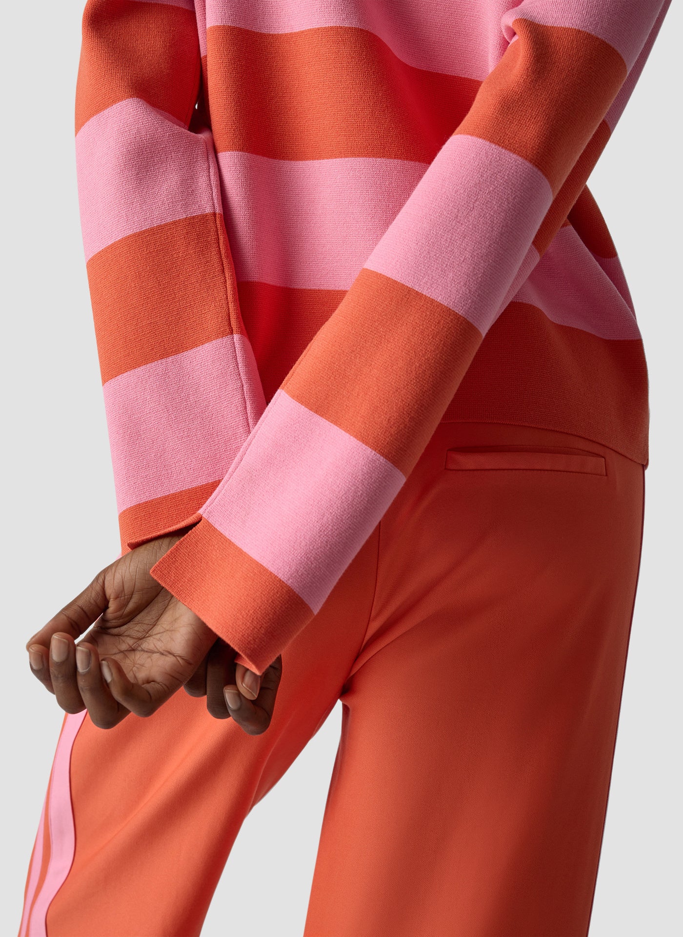 Strickpullover aus Viskosemix - 6212-ROSA - Rosa