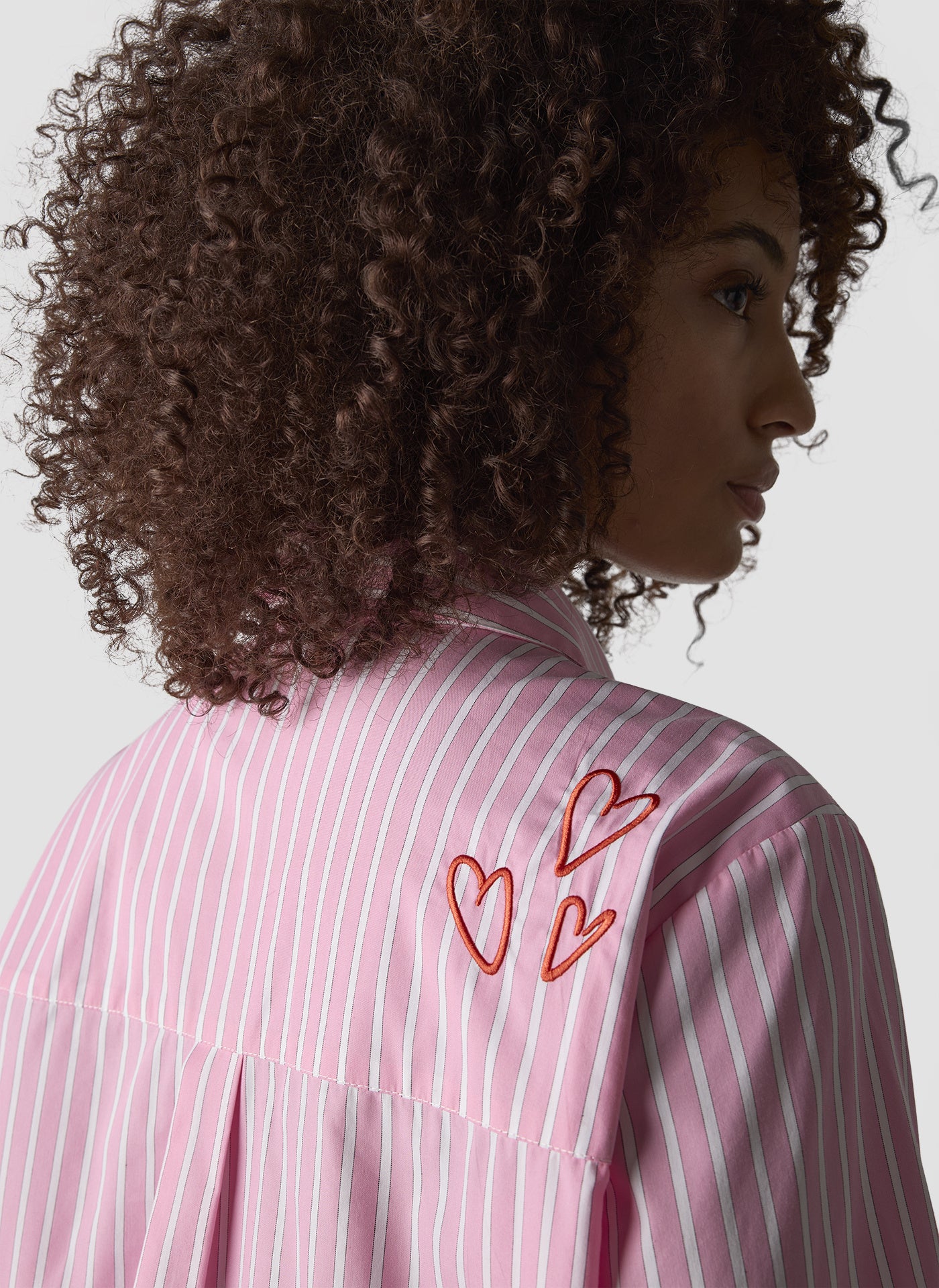 Bluse aus Baumwollmix - 6212-ROSA - Rosa