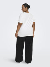 T-Shirt  Bio Baumwolle Rundhals - Bright White - Weiß