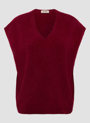 Strickpullunder aus Wolle - 5296-Bordeaux - Rot