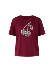 T-Shirt aus Baumwolle - 293 - Rot