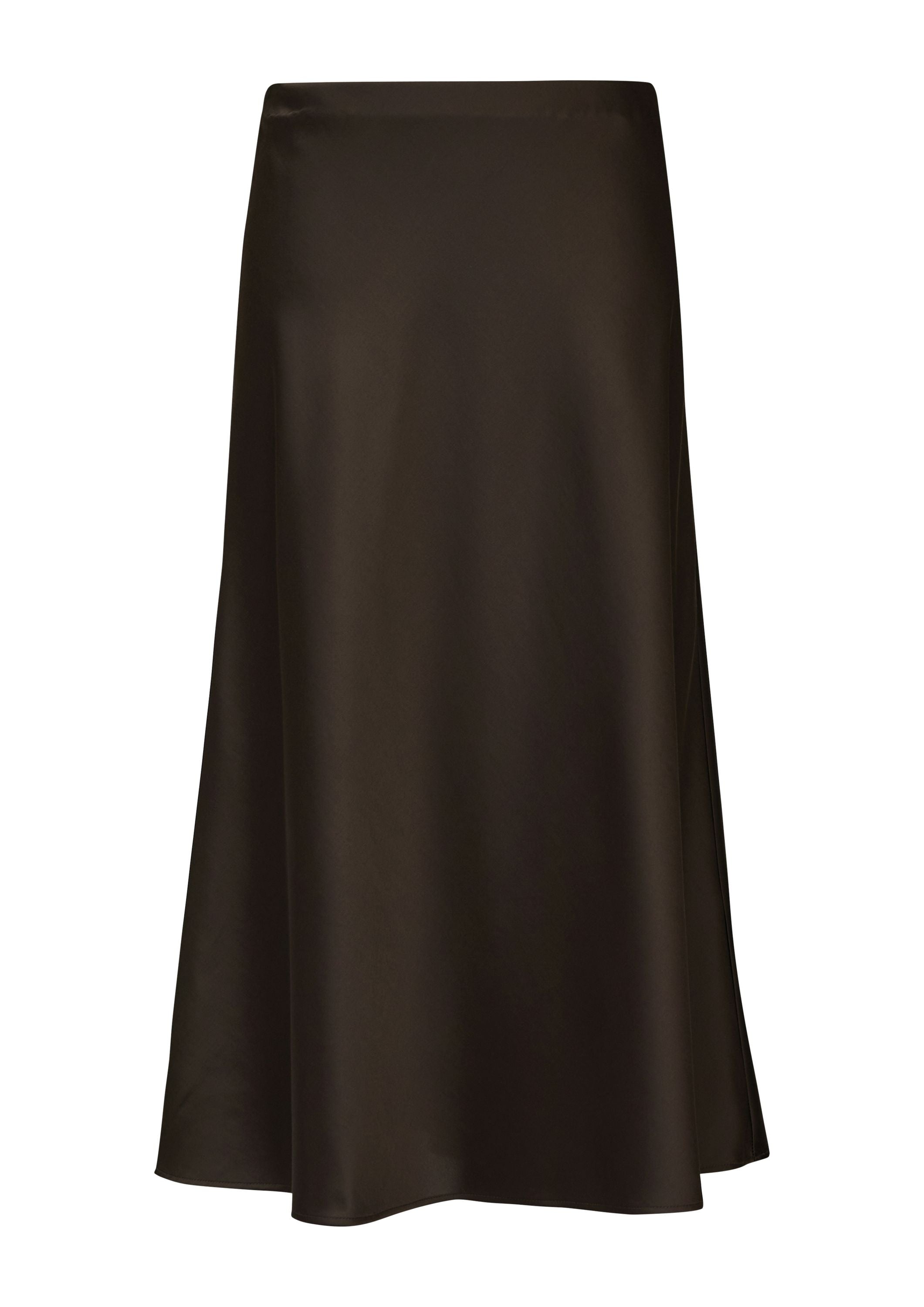 Satinrock Midi - 8940-BROWN - Braun