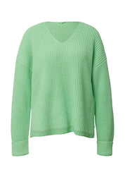 Strickpullover mit V-Ausschnitt im Relaxed Fit - 7269-GREEN - Grün