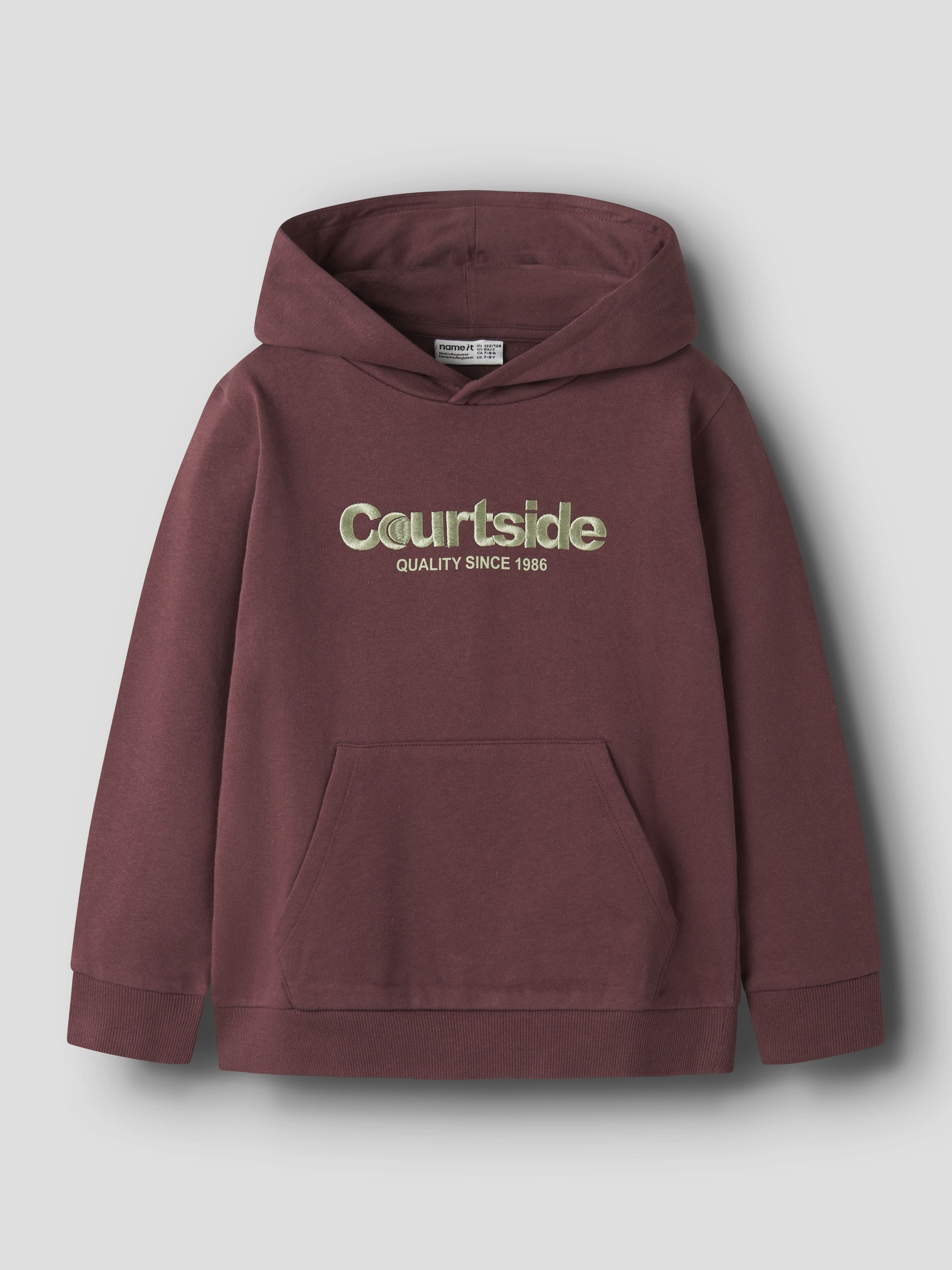 Sweathoodie aus Baumwolle - Oxblood Red - Rot