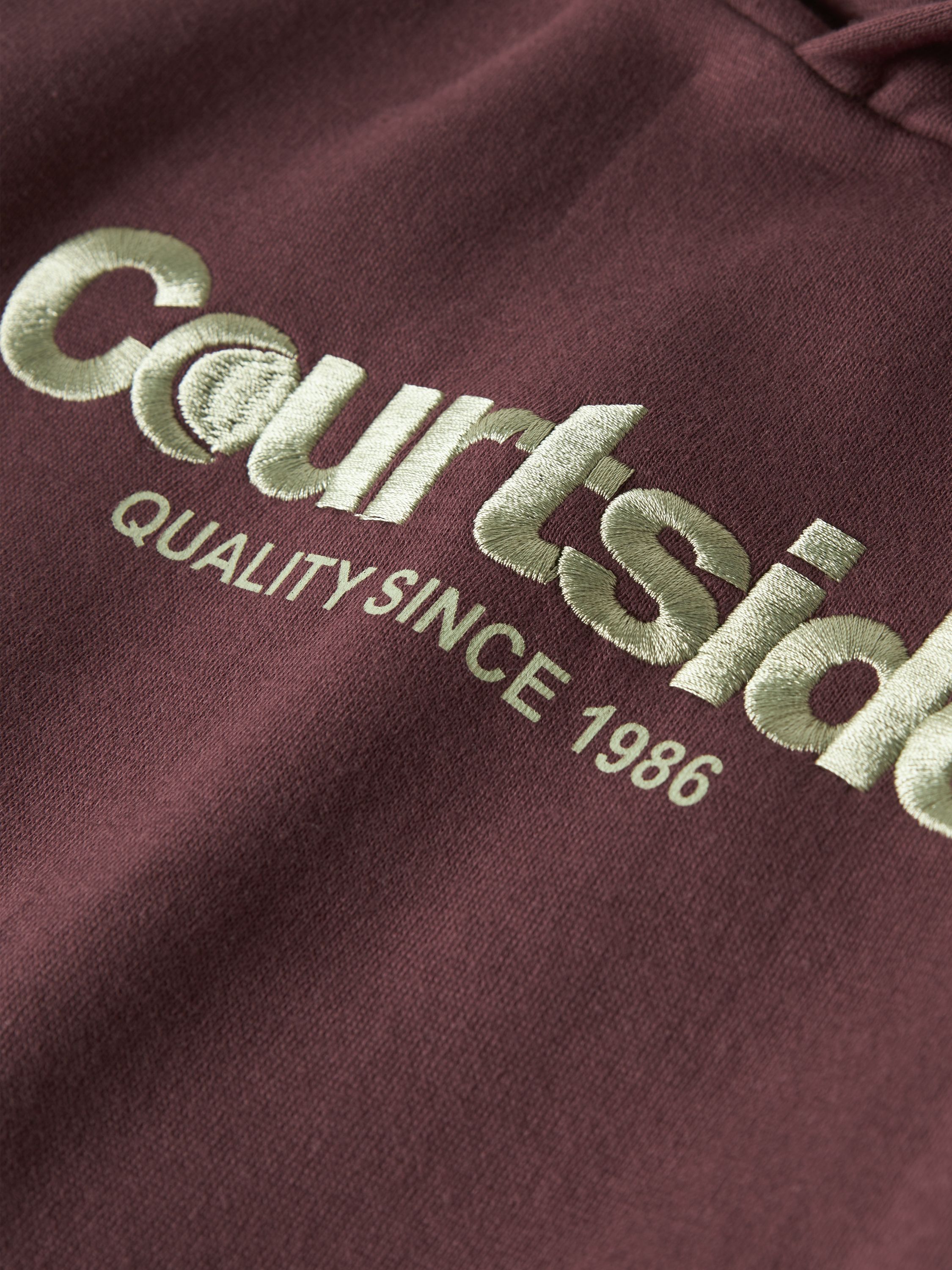 Sweathoodie aus Baumwolle - Oxblood Red - Rot