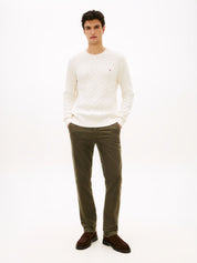 Feinstrickpullover mit Musterung - Z00-YELLOW - Creme