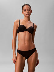 Balconette-BH mit Spitzendetails - UB1-BLACK - Schwarz