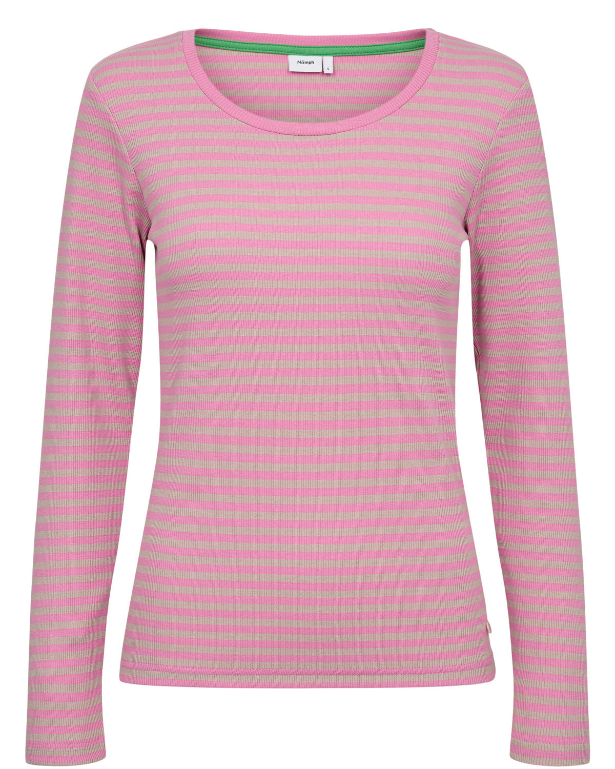Langarmshirt aus Rippstrick - 2703 - Rosa