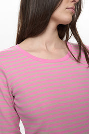 Langarmshirt aus Rippstrick - 2703 - Rosa