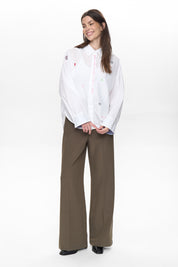 Bluse NUJUNA aus Baumwolle - 9001 - Weiß