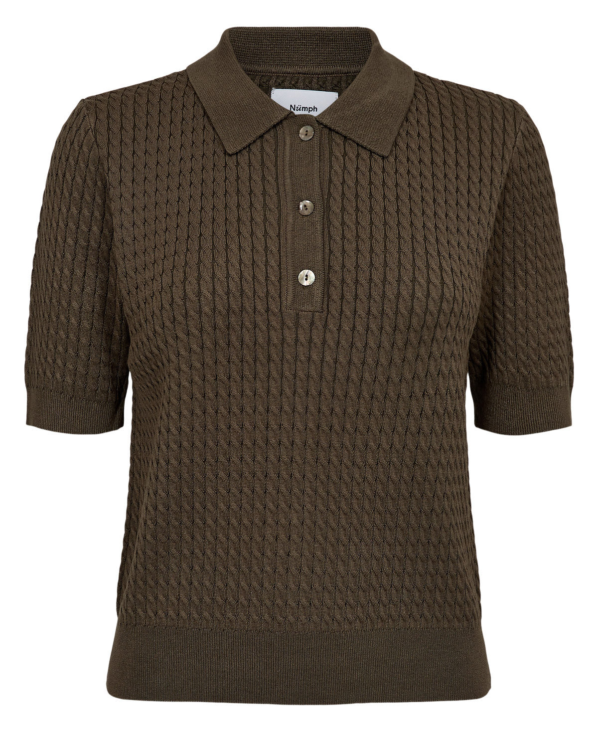 Strick-Poloshirt NUALETTE - 5041 - Grün