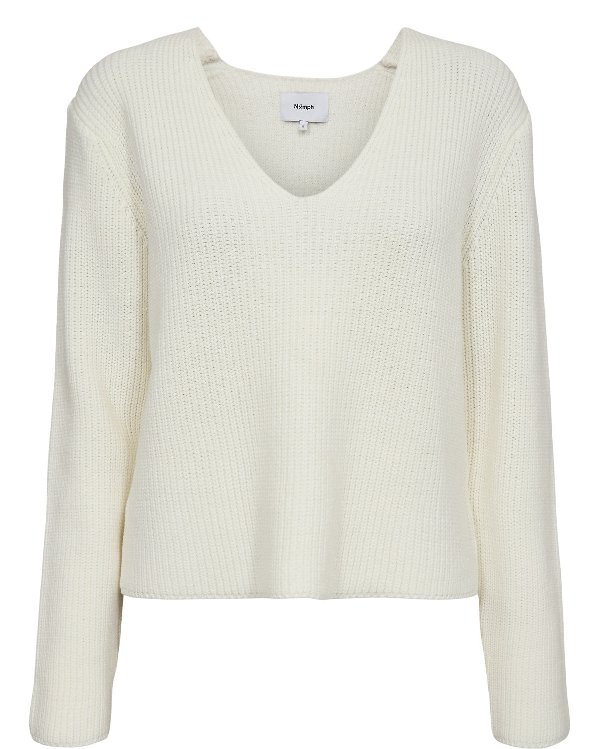 Strickpullover aus Baumwollmix - 9001 - Weiß