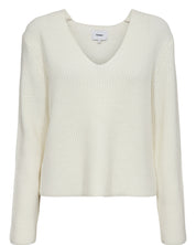 Strickpullover aus Baumwollmix - 9001 - Weiß