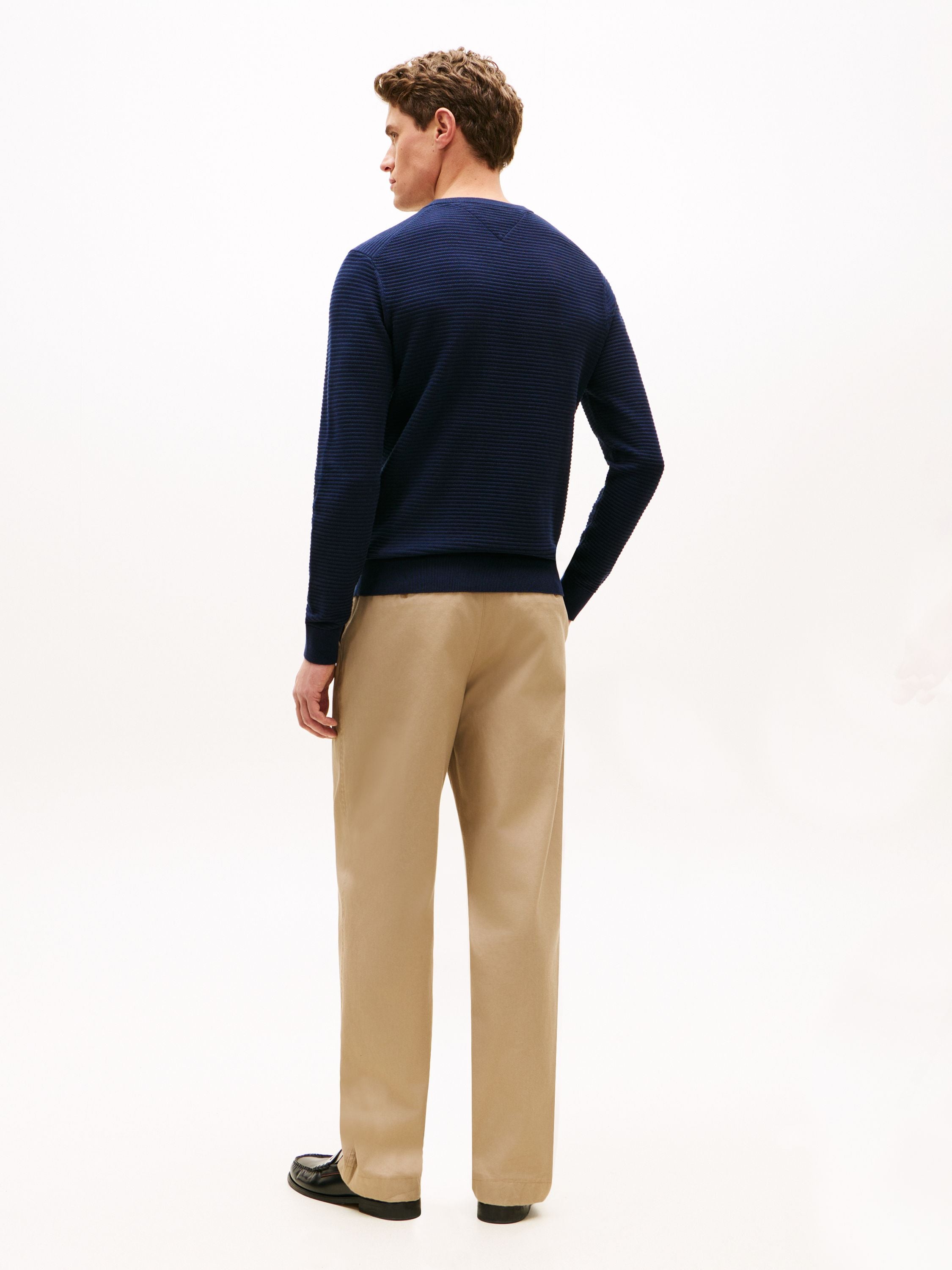 Strickpullover aus Bio-Baumwolle - C1G-BLUE - Blau