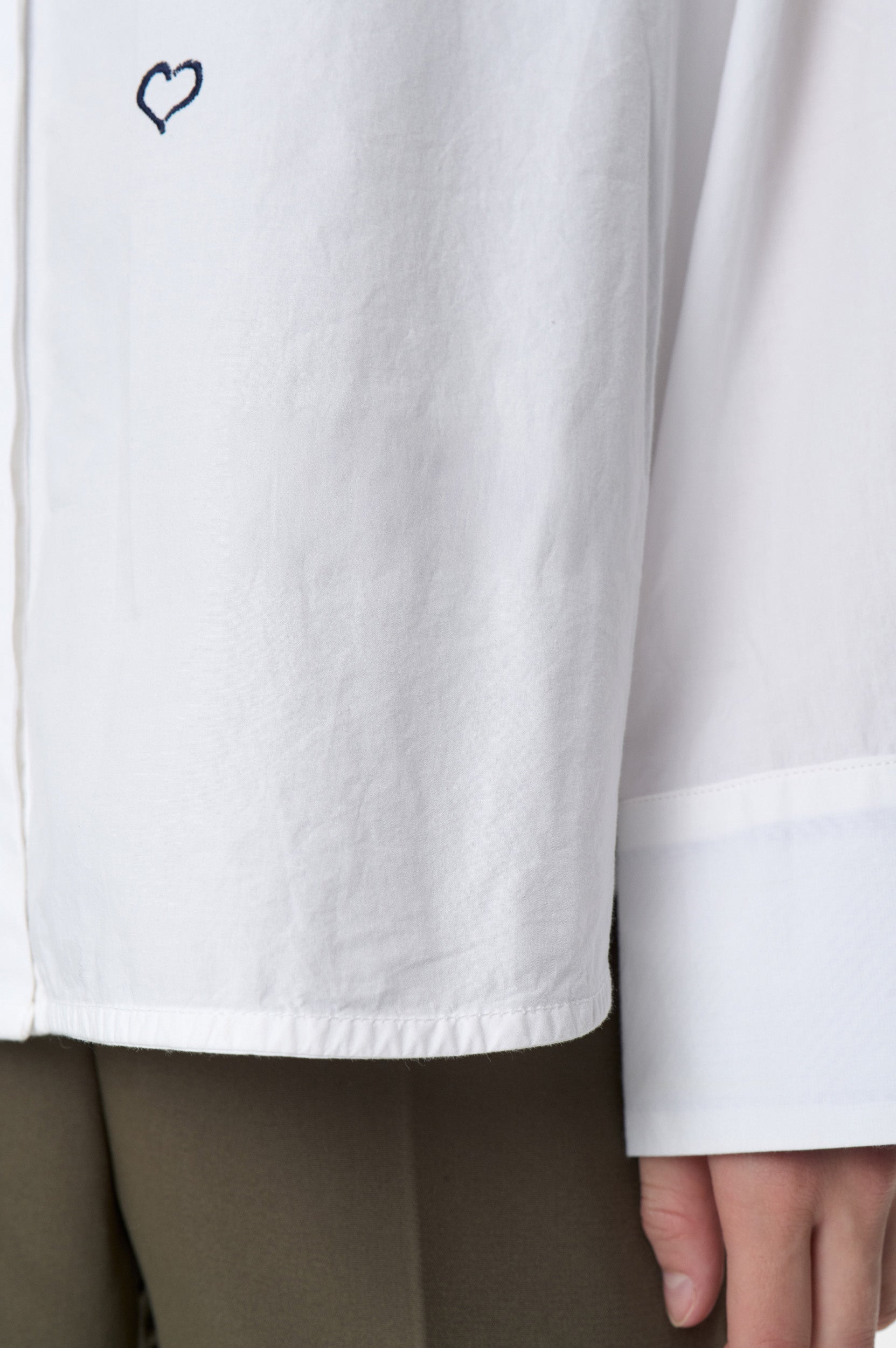 Bluse NUJUNA aus Baumwolle - 9001 - Weiß